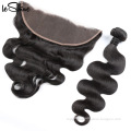 Wholesale Unprocessed Virgin Cuticle Aligned Brazilian Body Wave Hair Pre Plucked Lace Frontal